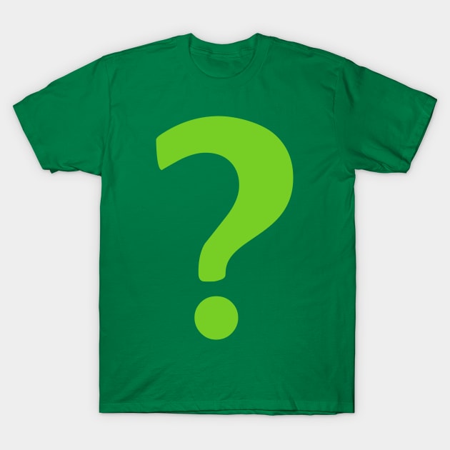 Enigma - green question mark T-Shirt by XOOXOO